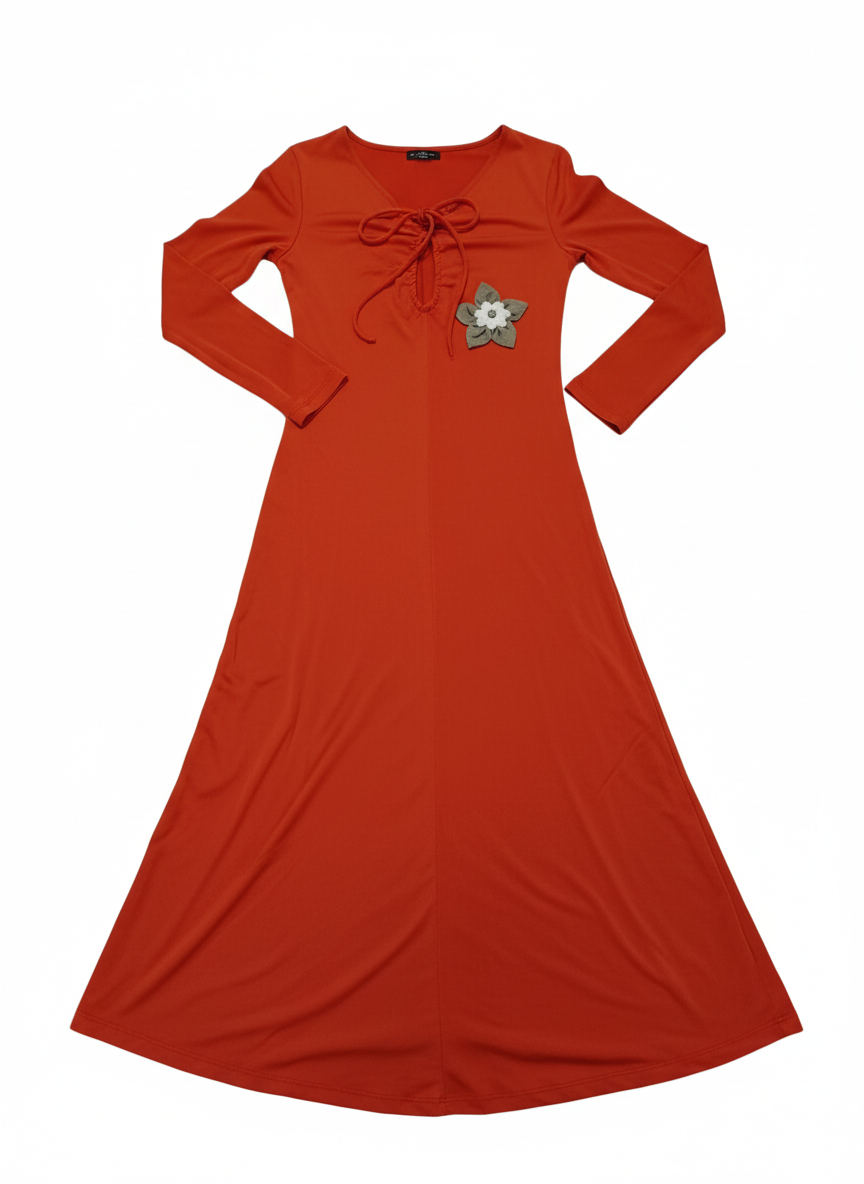 vestido naranja